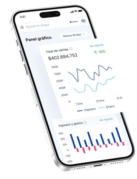 Alegra App móvil Colombia