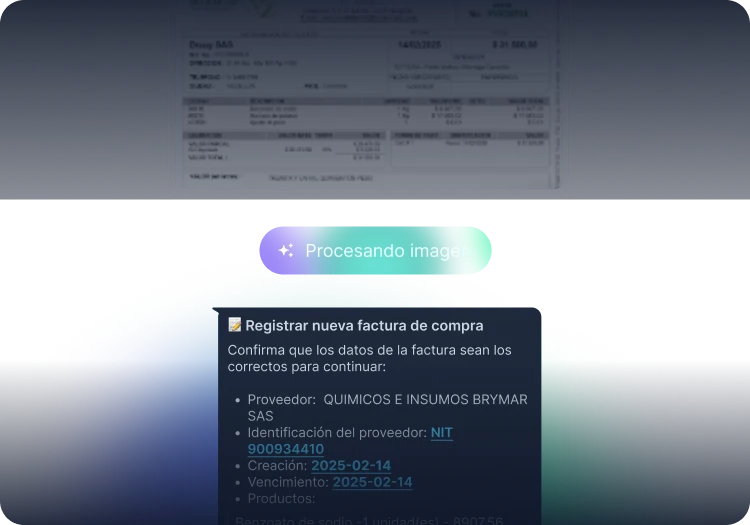 Registra tus facturas desde WhatsApp