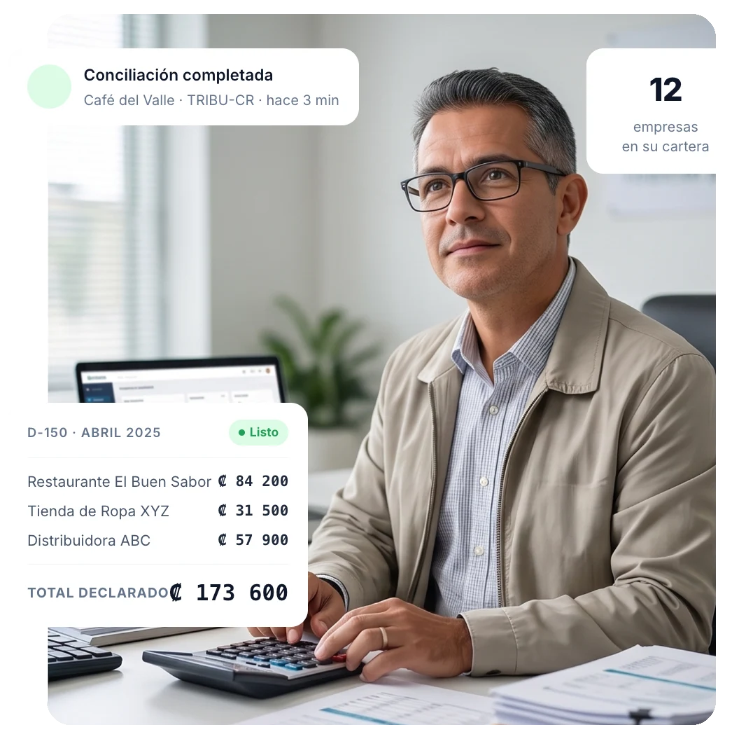 Contador usando Alegra para gestionar sus empresas cliente
