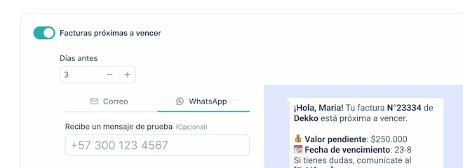 Automatización de cobros