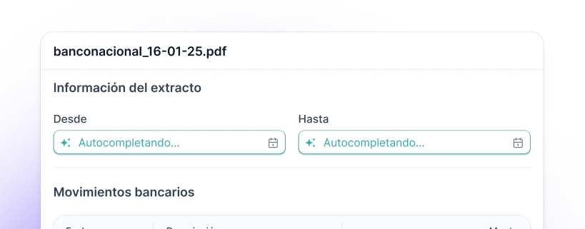 Conciliación bancaria con IA