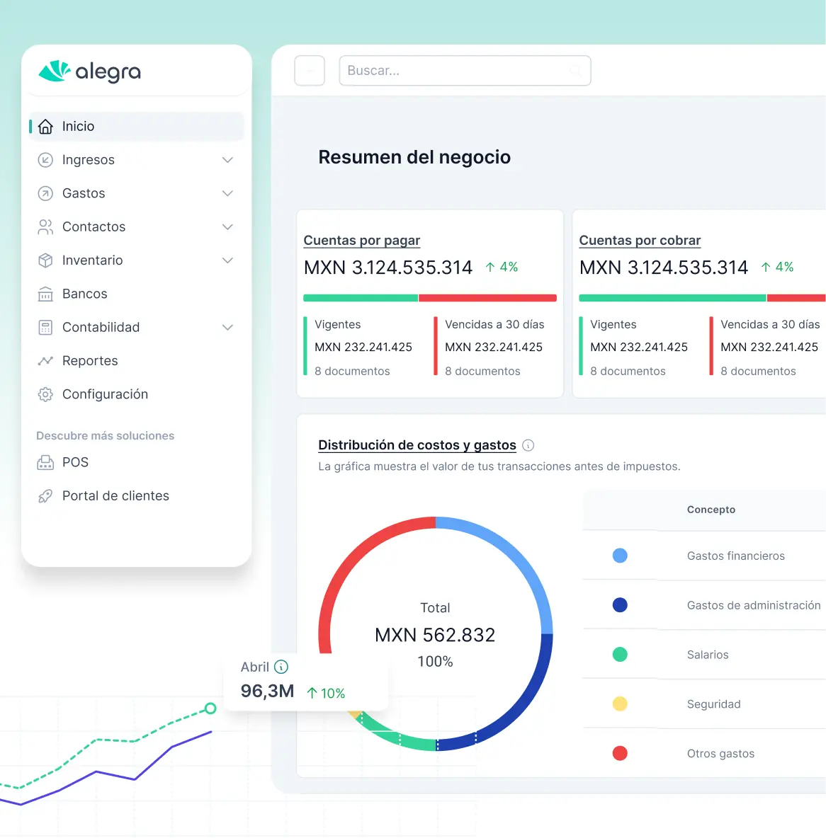 Alegra Contabilidad en Alegra ERP