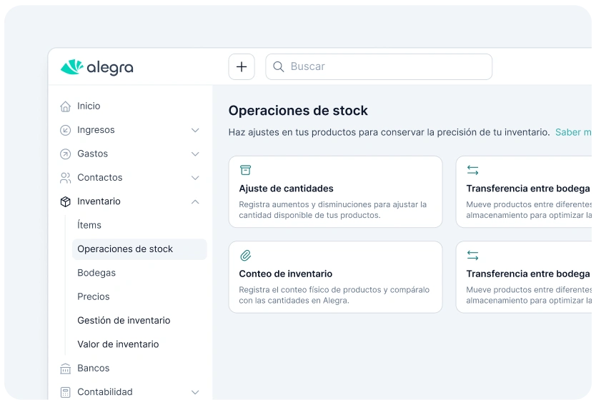  Alegra Inventario