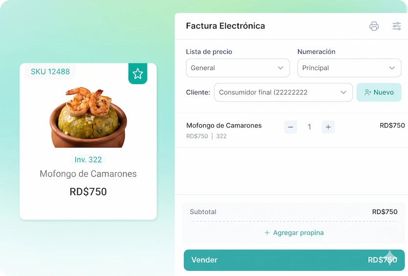 POS punto de venta para restaurantes