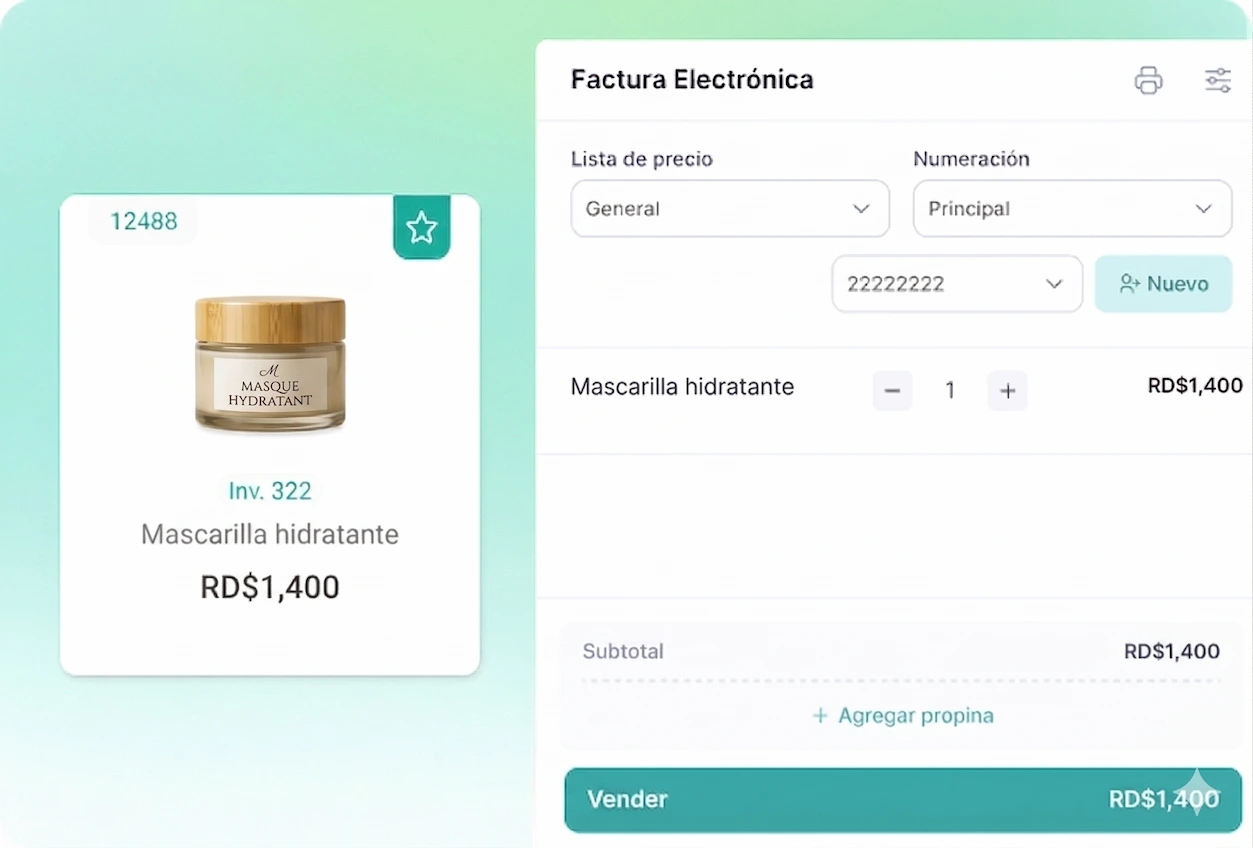  POS punto de venta para salones de belleza