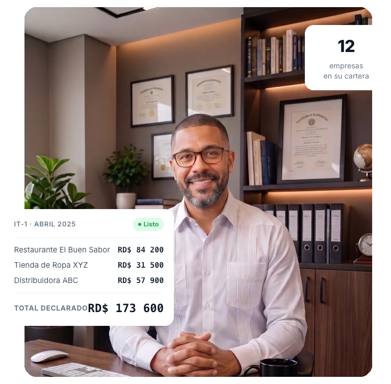 Contador usando Alegra para gestionar sus empresas cliente