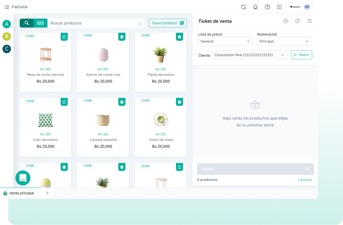 Sistema POS de Alegra